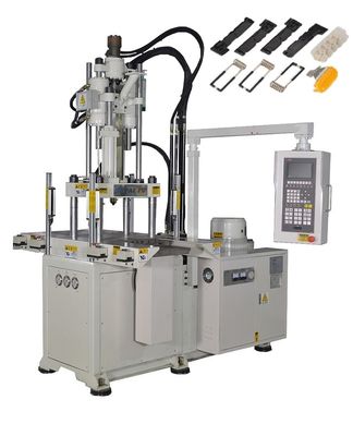 Maschine zur Herstellung von Federzubehör, Spritzgießmaschine mit Doppelschieber