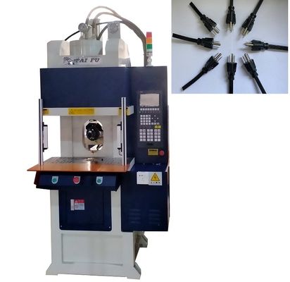 Hochleistungsmaschine mit 55 Tonnen vertikaler Spritzgießmaschine für Stromkabel mit blauer Farbe