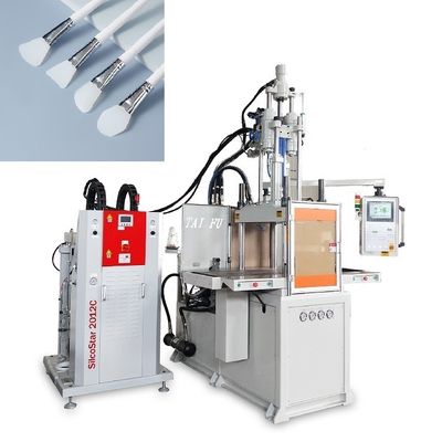 Doppelschieber Silikon Gesichtsmaske Bürste Machmaschine 85T Vertikale Spritzgießmaschine