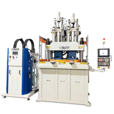 Doppelfarbige flüssige Silikon-Vertikalspritzgießmaschine für Babysuchgeräte